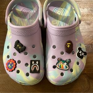 6 Piece Designer Logo Crocs Charms‎ Sets